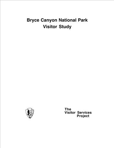Bryce Canyon National Park Visitor Study Questionnaire