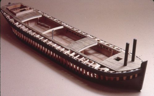 Construction of the model of Kathleen (built 1901; spritsail barge), 1968 September - 1969 July