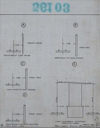 56103.LB--clearance sketches--Structures less than 8 feet from center line of track or less than 22 feet above top of rail [Group 15]