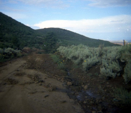 Color Photos of rock slides in Kolob Canyon.
