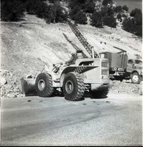 BW photos of rock slides in Kolob Canyons - 2x2.