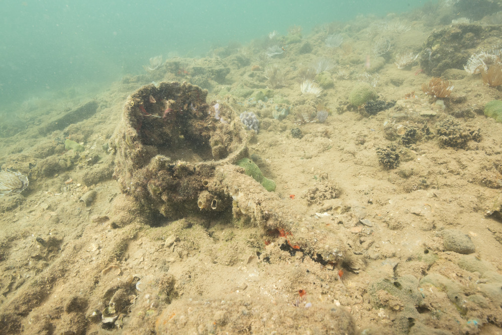 Cooking Pot on the Deck of <em>USS Arizona</em>