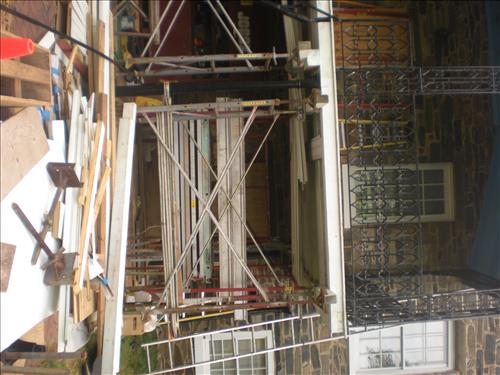 Rehabilitation of Klingle Mansion rear porch - 05-21-10