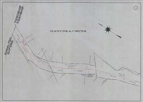 52419.LK--Property Map--Warren Railroad--Bridgeville to Delaware, NJ