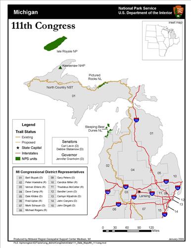111th Congressional District Maps for Midwest Region States