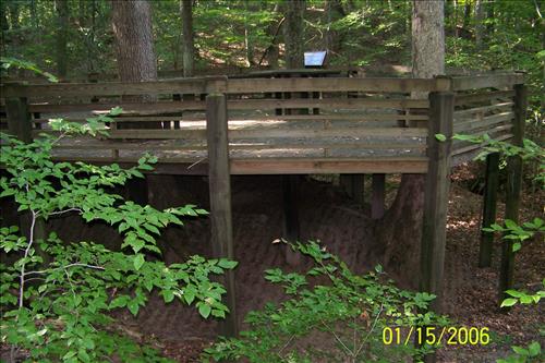 Piedmont Forest Trail deck at Prince William Forest Park in September 2009
