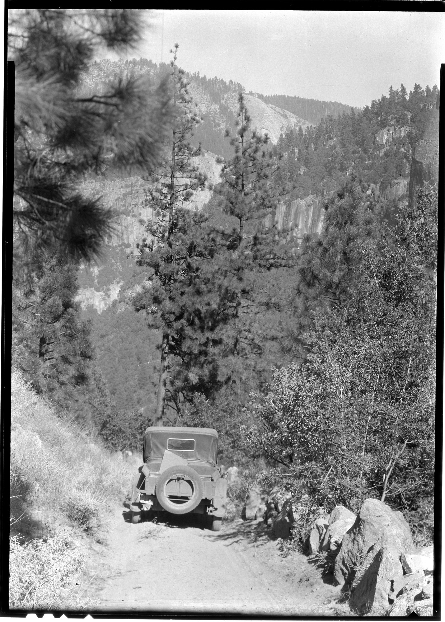 Coulterville Road descending into Valley