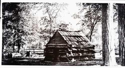 Portrait from Watkin's Gallery, photos of his cabin in Yosemite Valley. copied by Ralph H. Anderson, December 1949