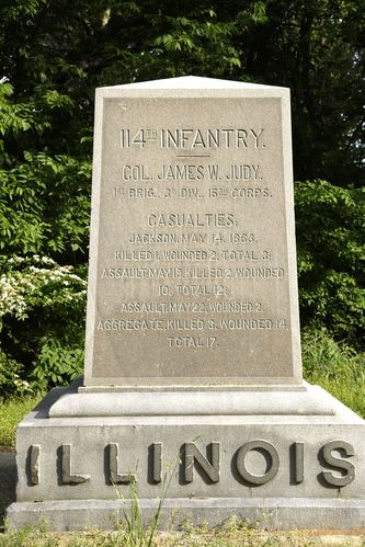 114th Illinois Infantry Regiment Monument