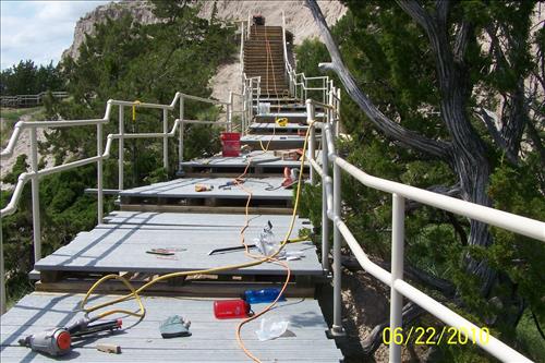 BADL Facility Management Collection: Rehabilitation of Cliff Shelf Trail by ARRA Funded Trail Crew at Badlands National Park - Part 2