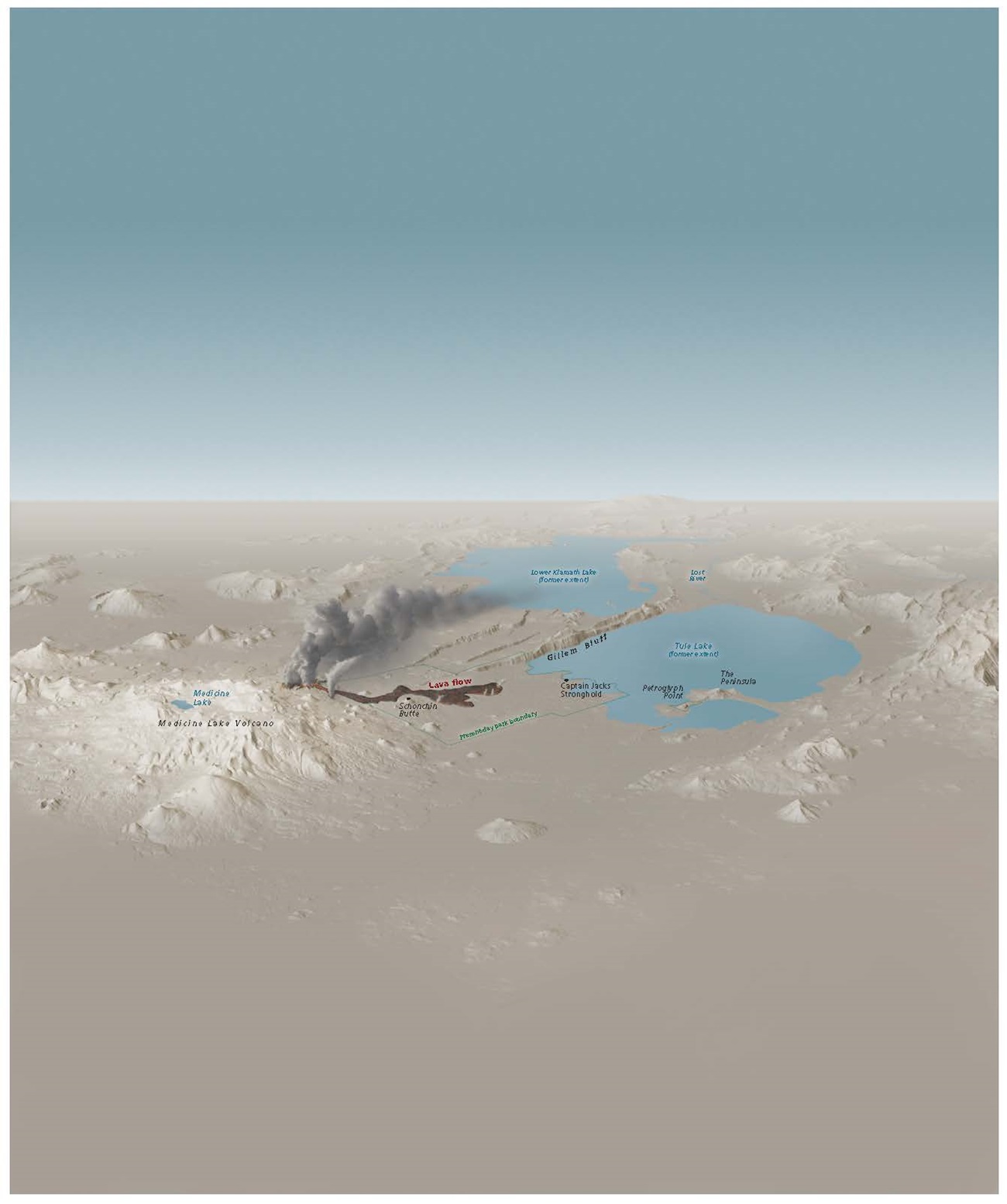 Lava Beds National Monument Volcano Map