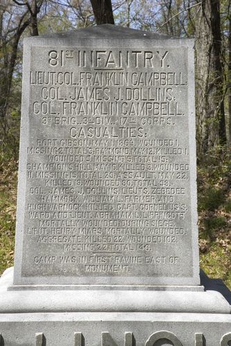 81st Illinois Infantry Regiment Monument