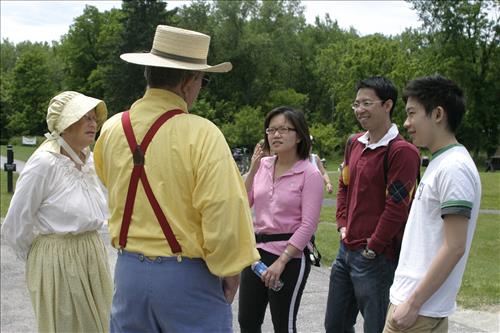 Costumed Volunteers at Canal Visitor Center