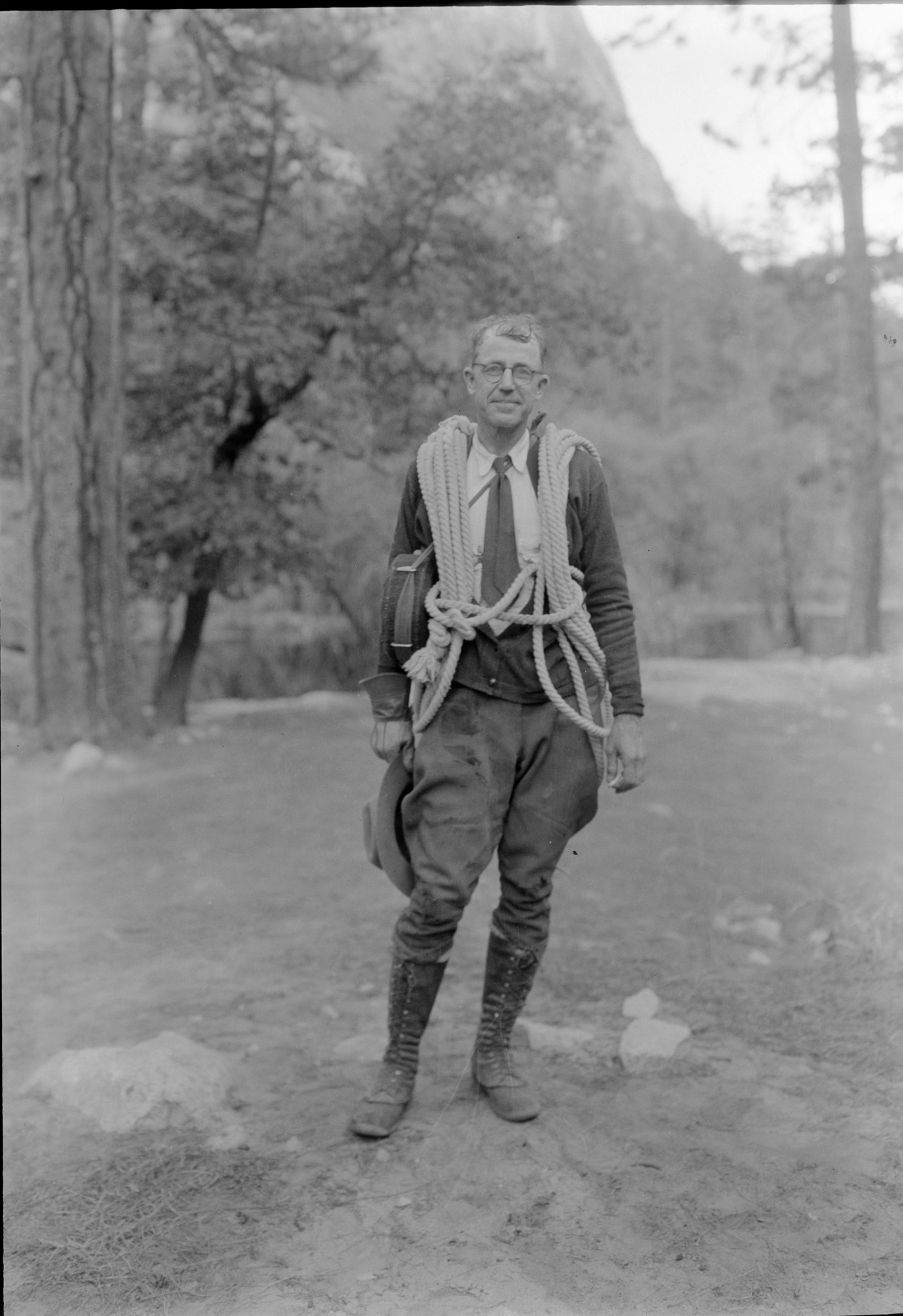 Ranger John Wegner prepared for a rescue.
