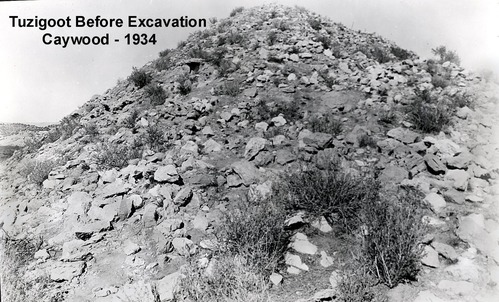 Although it was a known archaeological site, to the untrained eye the ruins at (what is now) Tuzigoot National Monument looked like a pile of rubble. Over the 600 years since abandonment the walls had fallen in on themselves and plants had crept up the hill.