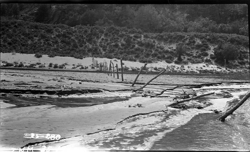 Drift fence across Hop Valley, between sections 18 & 19.