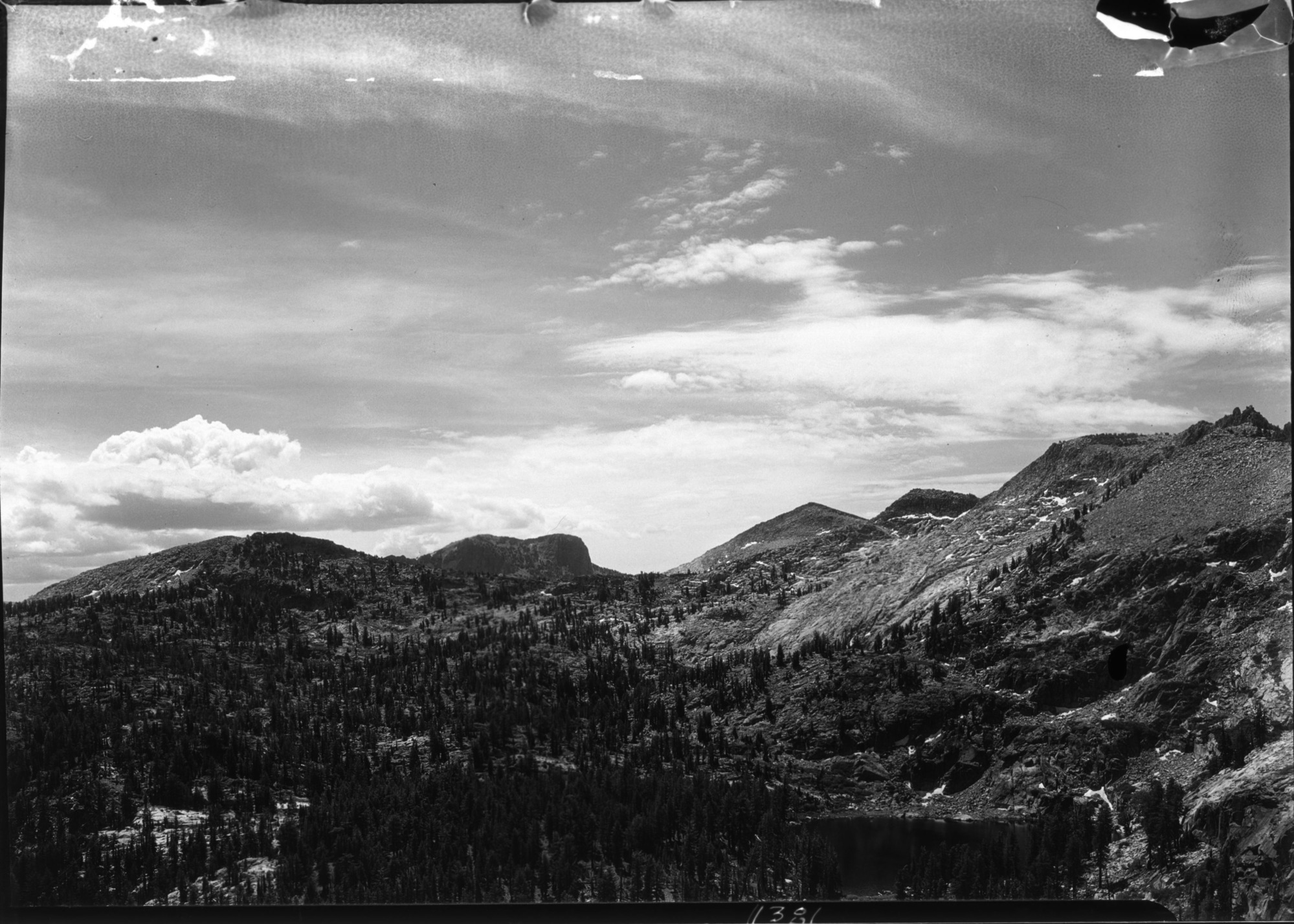 One of ten lakes in foreground