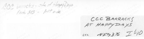 CCC in  Cuyahoga Valley National Park- Kendall Barracks - 1