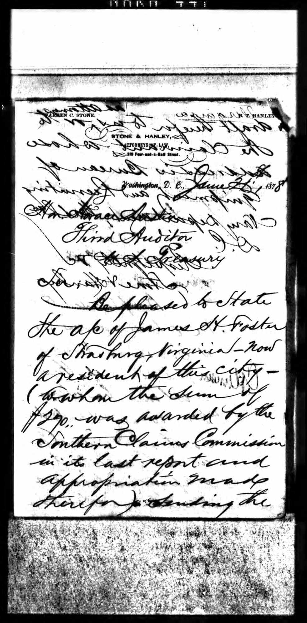Scan of a primary source document. 