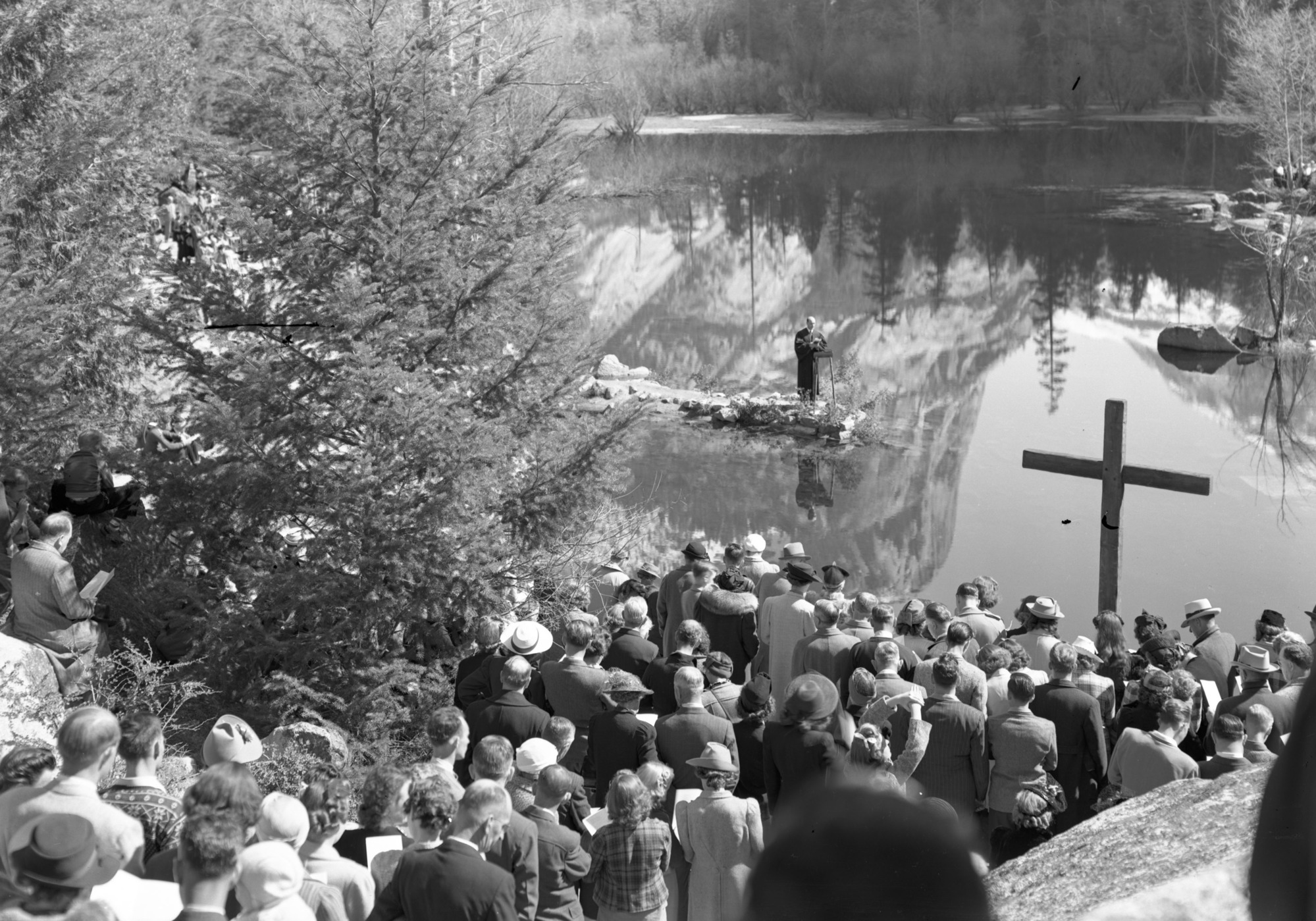 Easter Sunrise Service at Mirror Lake.