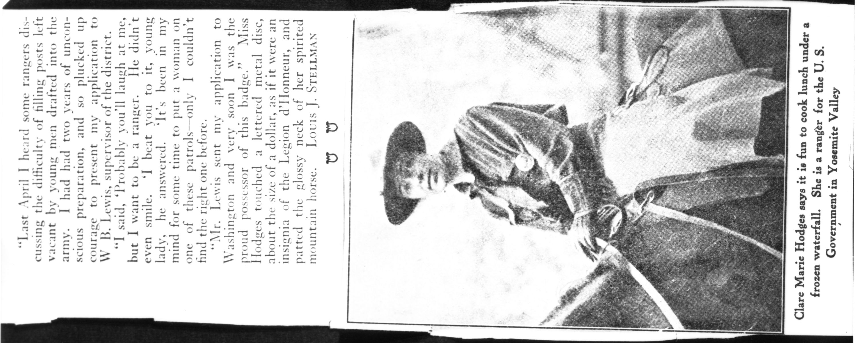 First woman ranger.