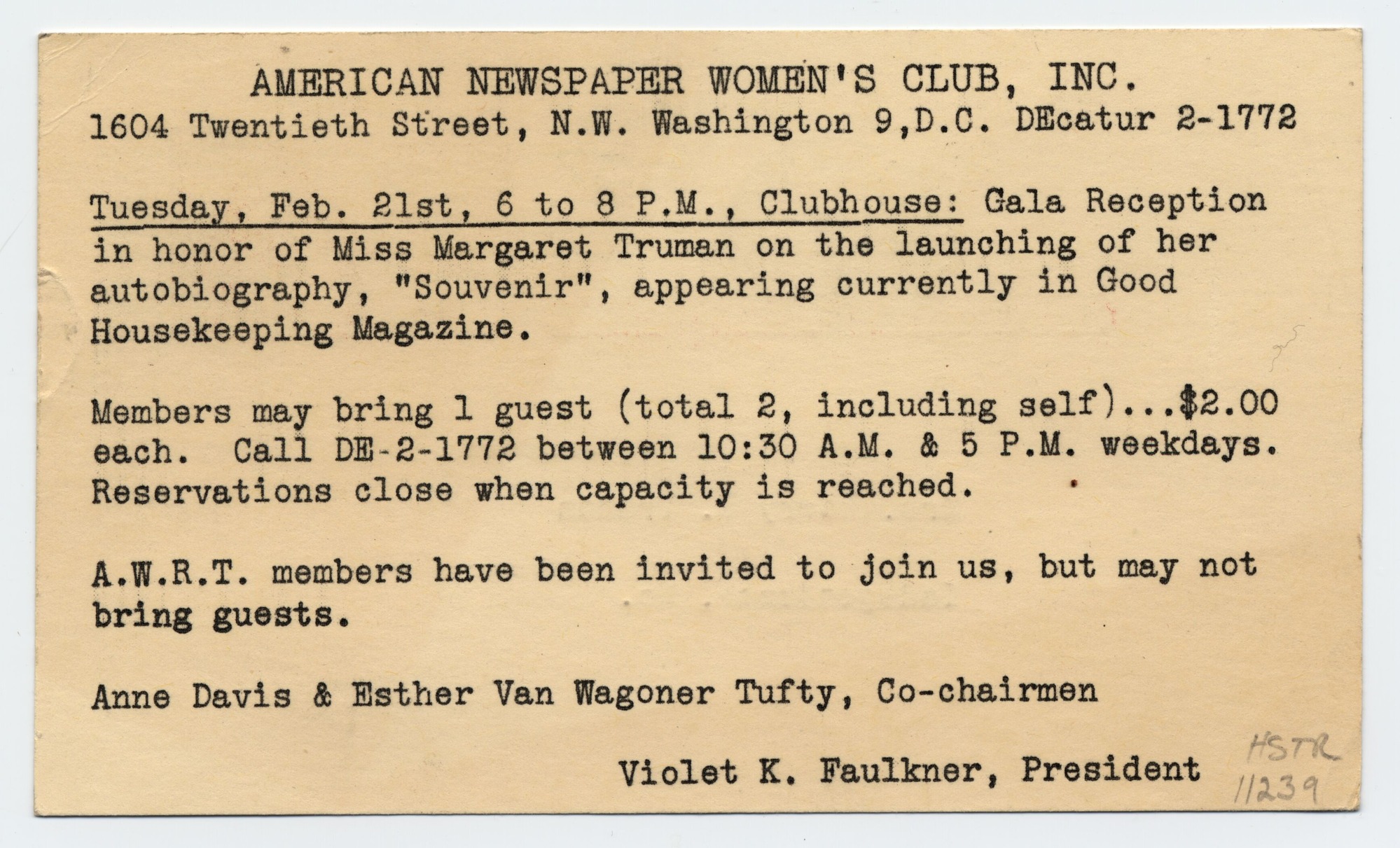 A small postcard with typed information on one side and  address and stamp on the other.