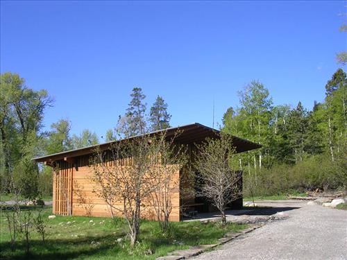 Laurance S. Rockefeller Preserve visitor center at Grand Teton National Park in June 2008