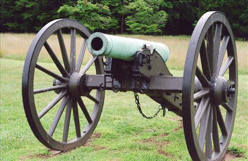 Washington (Louisiana) artillery battalion cannon located northeast of Visitor's Center