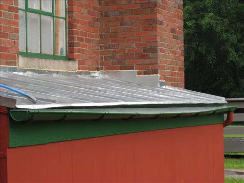 Storm Damaged Metal Roof and Gutters at Harpers Ferry National Historical Park in February 2010