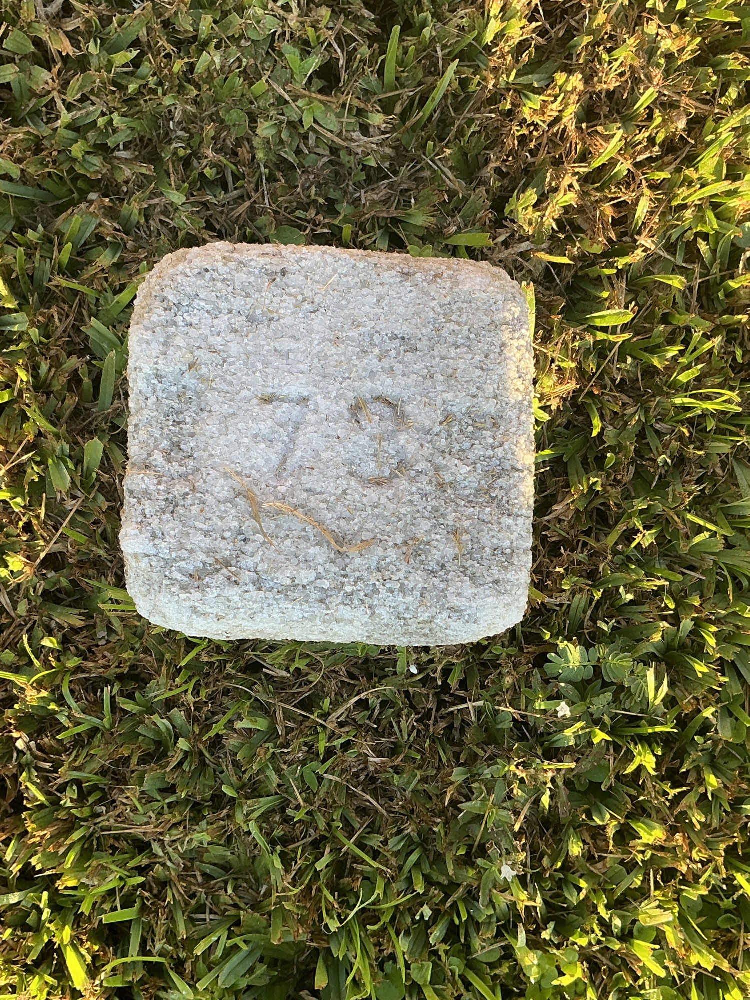 Top of flat marble marker
