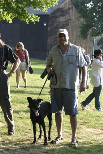 Music in the Meadow concert attendees and their dogs at Cuyahoga Valley National Park