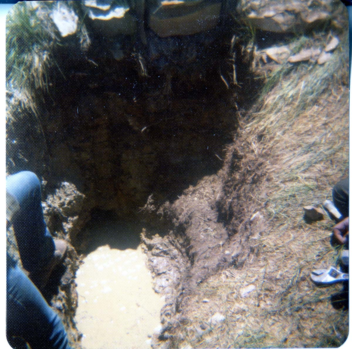 The sealing off of Sawmill Spring.