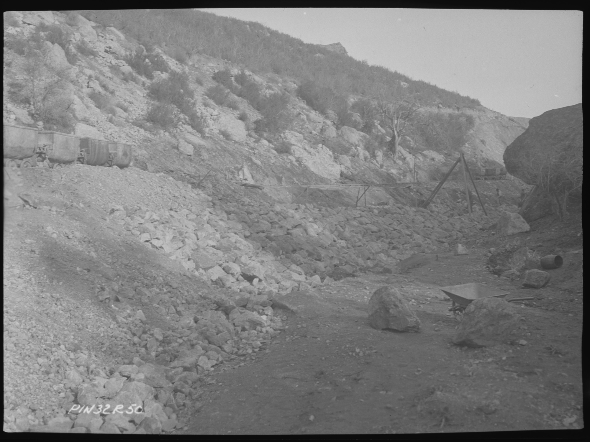 Bear Gulch Entrance Road Construction at Bear Gulch Creek