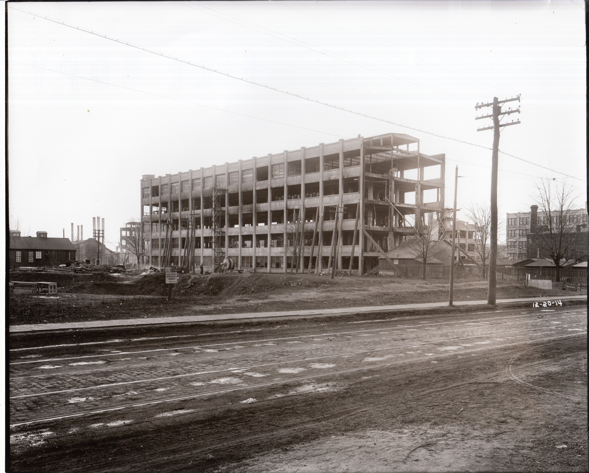 Building 24 viewed from Valley Road (now Main Street).