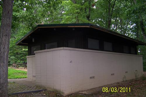 Rehabilatation of Telegraph picnic area comfort station at Prince William Forest Park in August 2011