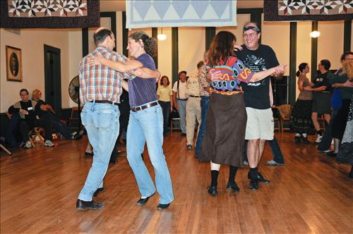 Contra dancers at Cuyahoga Valley National Park