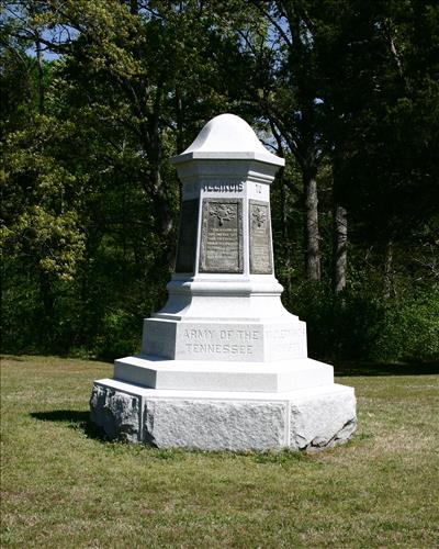 Illinois Cavalry Monument at Shiloh National Military Park in May 2004