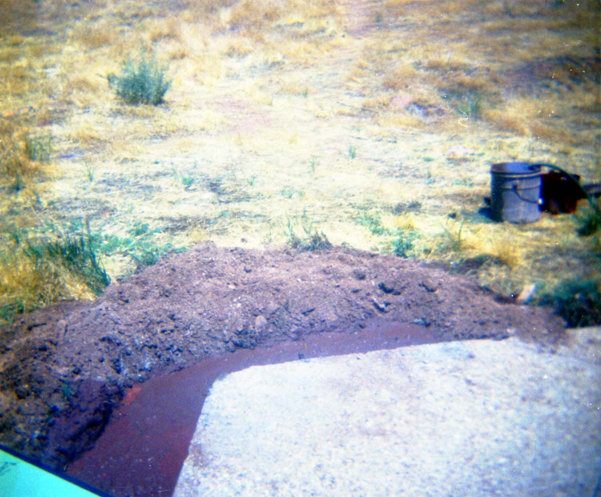 Color photos of trailside exhibits.