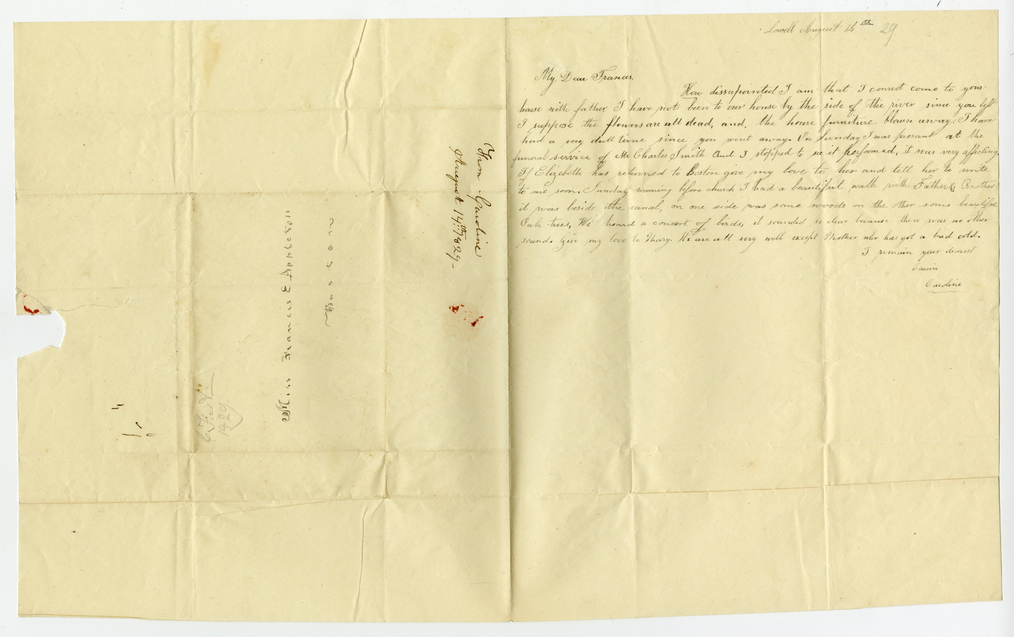 Manuscript letter