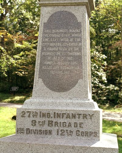 27th Indiana Infantry Monument
