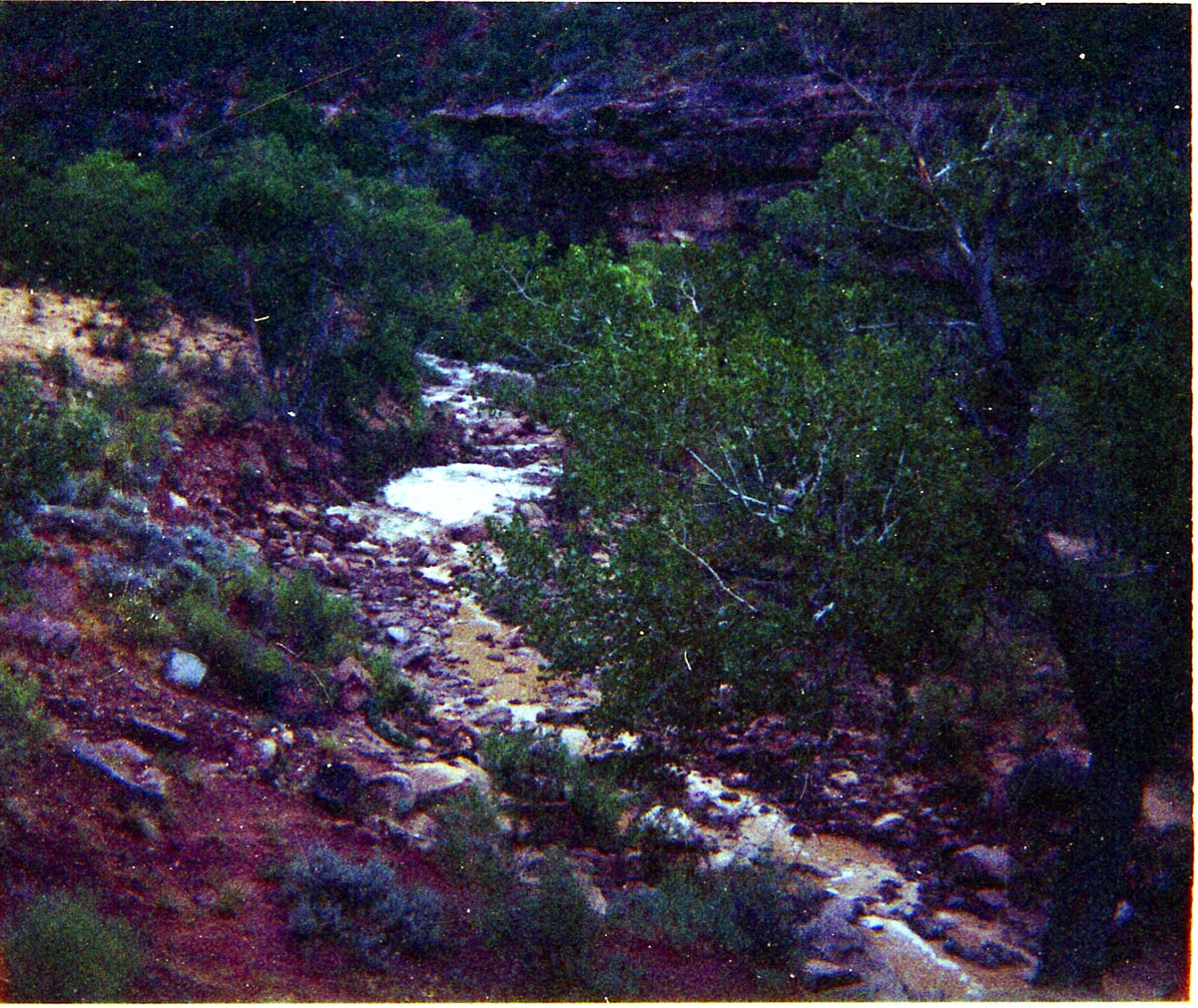 Color photos of flood damage from the flood of 1975.