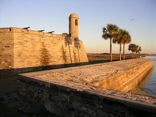 Water battery at Castillo de San Marcos National Monument in January 2008