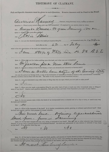 Scanned image of form. See description for text.