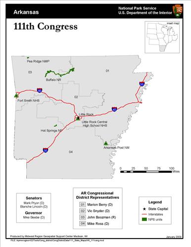 111th Congressional District Maps for Midwest Region States