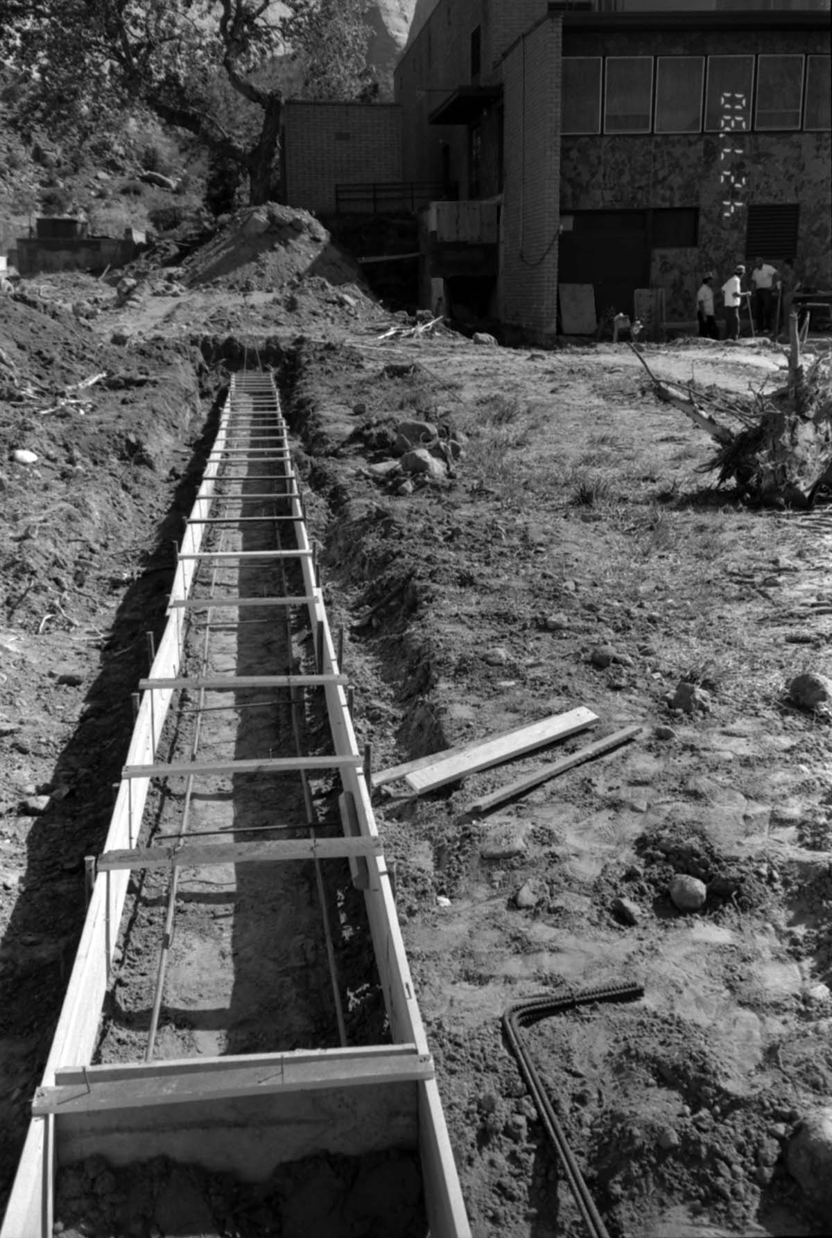 Construction of headquarters addition.