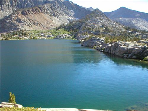 Woods Lake and Basin in Aug. 2003, Sequoia and Kings Canyon National Park