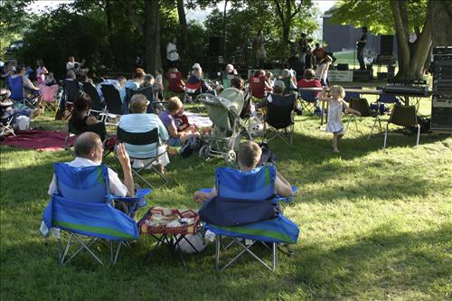 Music in the Meadow concert audience at Cuyahoga Valley National Park