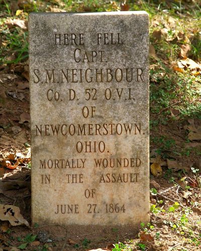 Neighbour Marker at Kennesaw Mountain National Battlefield Park in November 2004