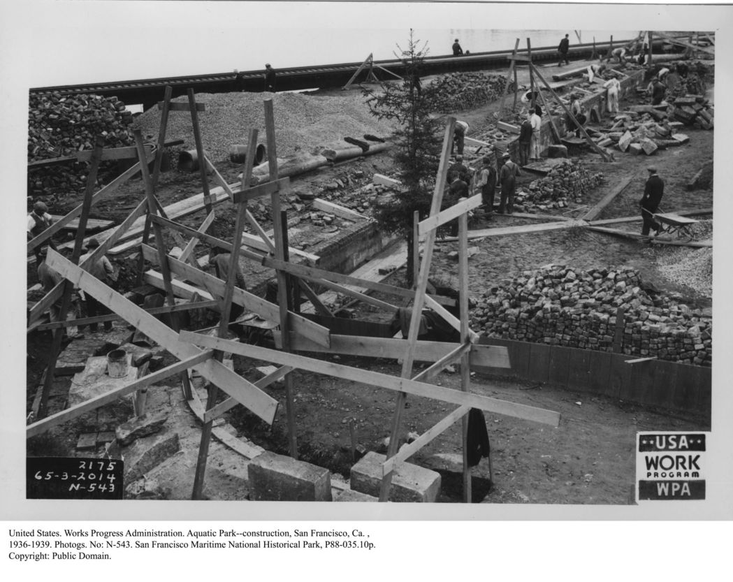 United States. Works Progress Administration. Aquatic Park photographs part 1