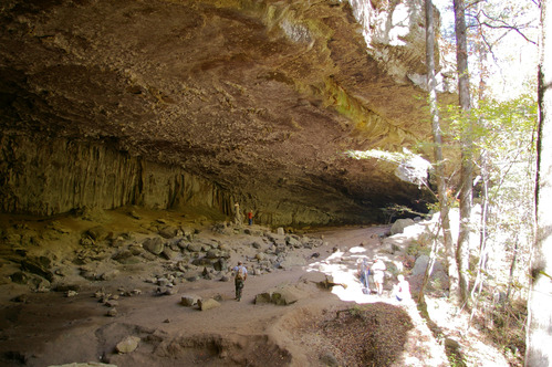 Bluff Shelter known as the Indian Rockhouse.